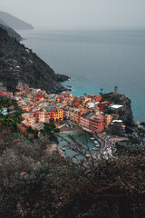 View of the village of Vernazza, La Spezia. Cinque Terre, Italy.