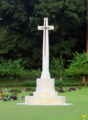 Cross in the cemetery. Crucifixion Of Jesus Christ. 