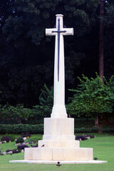 Cross in the cemetery. Crucifixion Of Jesus Christ. 