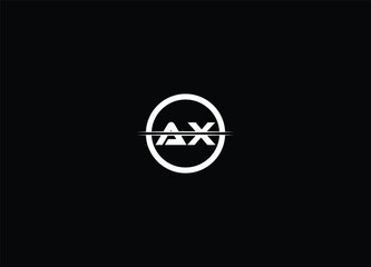 Initial Letter AX Logo Design