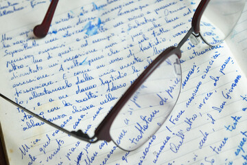 handwriting on an old manuscript