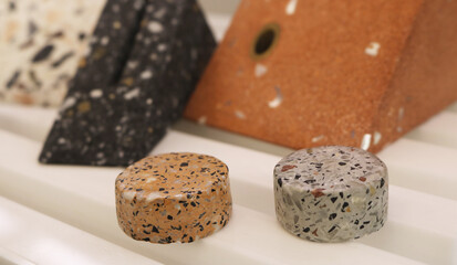 Terrazzo geometry brick.