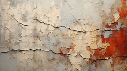 Naklejka premium Canvas of time - the peeling paint on an old wall