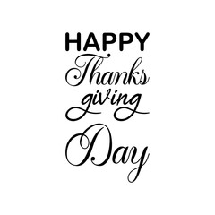 happy thanks giving day black letter quote