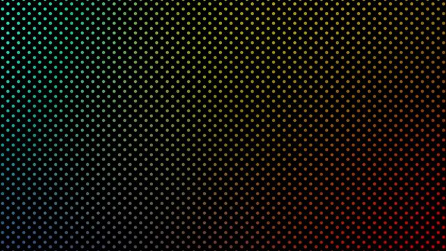 Animated dot vector technology dark background. glowing random dots and grid. Looped stock animation motion graphics design. footage for backdrop