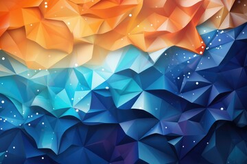 Abstract colorful polygonal background. Vector illustration for your design  for Australia Day. 