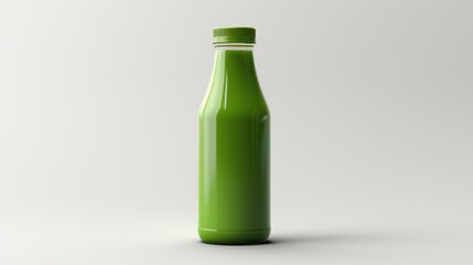 green bottle mockup
