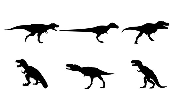 t-rex SILHOUETTES & VECTOR COLLECTION