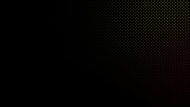 Animated abstract technology dark background. glowing random dots and grid. Looped stock animation motion graphics design. footage for backdrop