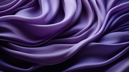 purple graphic representation of symmetrical flowing waves of material that looks like fabric