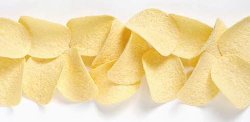 Salty potato chips