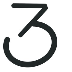 number eight made of black and white