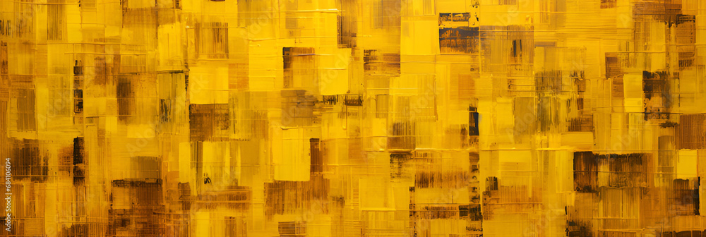 Wall mural yellow abstract background | generative ai