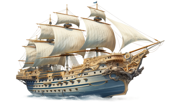 Elegance in Exploration Realistic Image Showcase of the Ivory Voyager on White or PNG Transparent Background