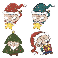 christmas gnome elf set
