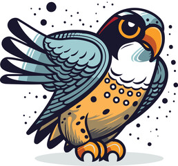 Illustration of a cute owl on a white background vector illustration