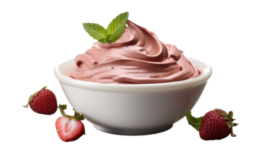 A Realistic Image Showcase of Mousse on White or PNG Transparent Background