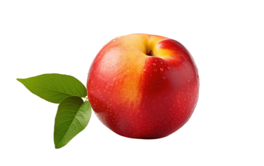 Juicy Temptation Realistic Image Showcase of Nectarine on White or PNG Transparent Background
