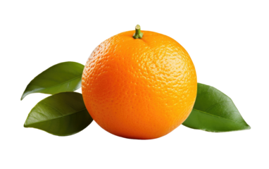A Realistic Image Showcase of Orange on White or PNG Transparent Background