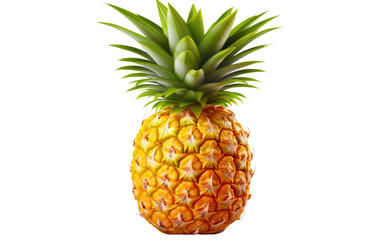 Tropical Bliss Realistic Glimpse of Fresh and Juicy Pineapple Delight on White or PNG Tarnsparent Background