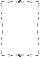 vector frames black on a white background