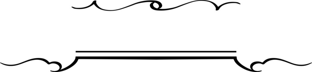 black and white set of delimiters for text, dividers