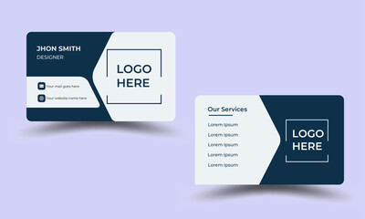 Simple and organized, clean and  elegant color combined  professional business card template.
