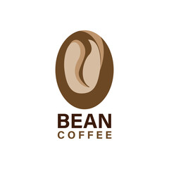 coffee beans logo. coffee bean icon