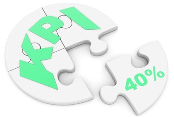KPI. 3d Render Illustration.