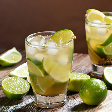 Brasilianischer Zauber: Erfrischender Caipirinha mit Cachaca, Limetten und braunem Zucker