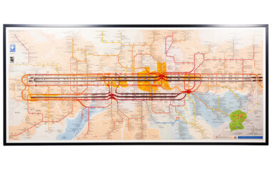 Station Map Chronicles Designs Come Alive Isolated on Transparent Background PNG