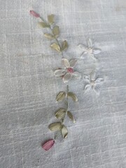 flowers on a wooden background