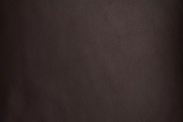 Foto op Aluminium Dark brown full grain leather texture for background © GCapture