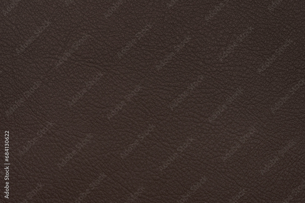 Wall mural Dark brown full grain leather texture for background - Wall murals