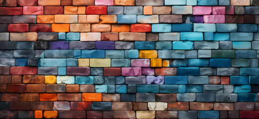 colorful brick wall background wall	