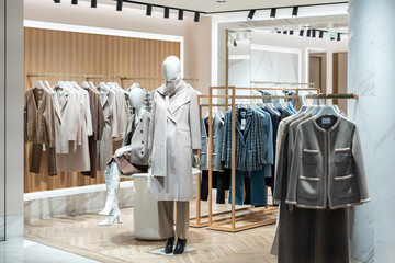 clothing store in city