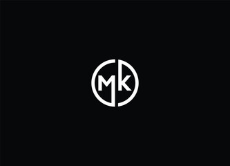 Creative Letters MK Logo Design Vector Template