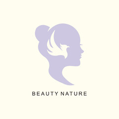 Woman health logo design concept for beauty life