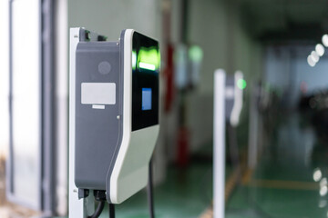 Electric vehicle charging pile in shopping mall