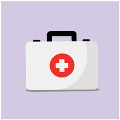 Medical suitcase vector illustration