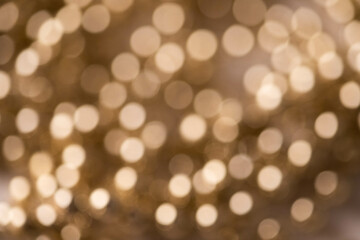 Fototapeta premium golden bokeh Christmas lights background