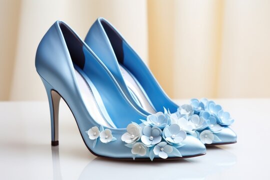 Light blue wedding flats discount
