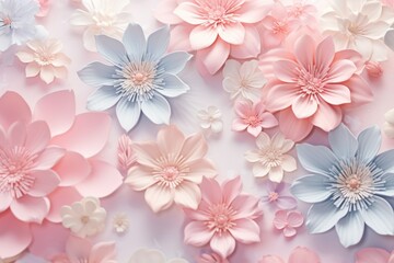 background with flowers in soft pastel colors.