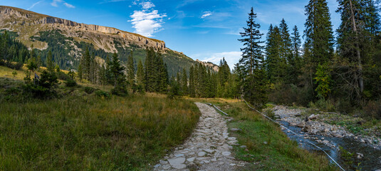 Autumn mountain tour on the Hoher Ifen in the Kleinwalsertal Allgau Alps