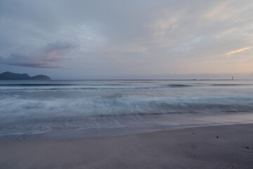 beach in the morning