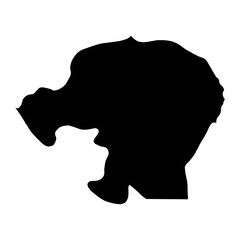 Kinshasa city map, administrative division of Democratic Republic of the Congo. Vector illustration.