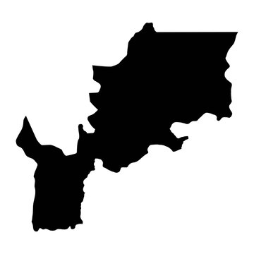 Lomami province map, administrative division of Democratic Republic of the Congo. Vector illustration.