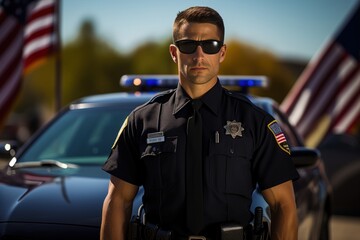 Police. American policeman.