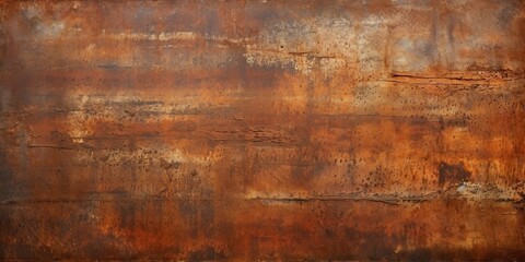 Vintage old retro antique metal material texture surface grunge damaged in copper