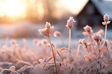 Frosty Morning Landscapes - Generative AI